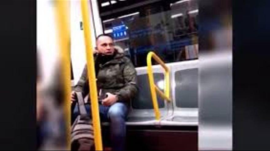La Policía detiene al racista que insultó a una mujer en el metro de Madrid