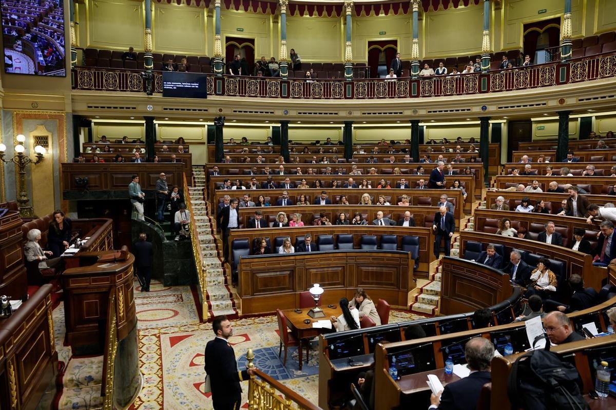Pleno en el Congreso de los Diputados.