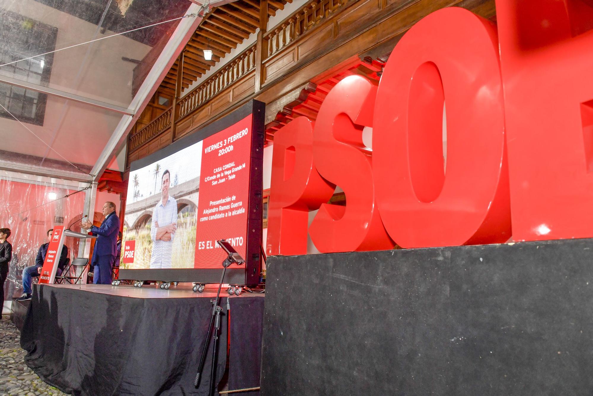 Presentación del candidato del PSOE Alejandro Ramos