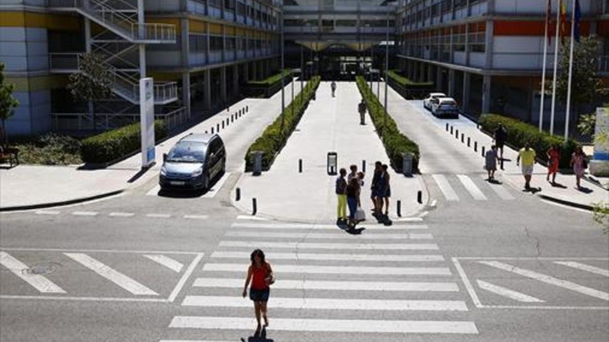 Entrada del hospital Infanta Leonor de Vallecas.