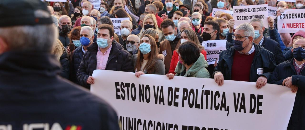 Manifestación del Suroccidente en Oviedo.
