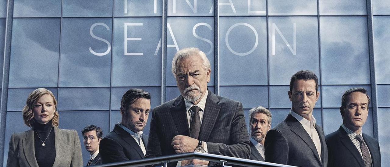 Detalle del póster promocional de la temporada final de ’Succession’.