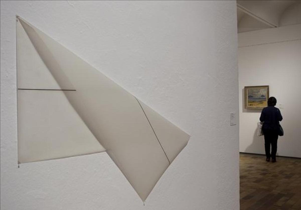 Detall de l’exposició ’Davant l’horitzó’, a la Fundació Miró. Detall de l’exposició ’Davant l’horitzó’, a la Fundació Miró.