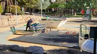 Calp inicia la reforma del parque de Els Garrofers