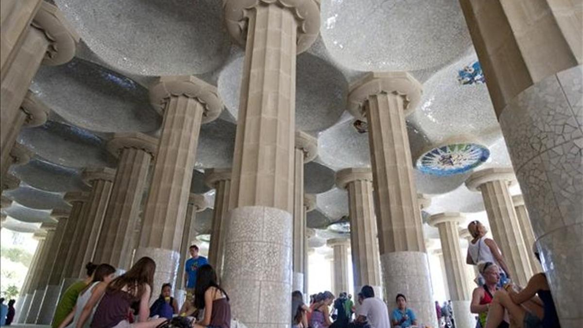 El parque Güell, este verano.