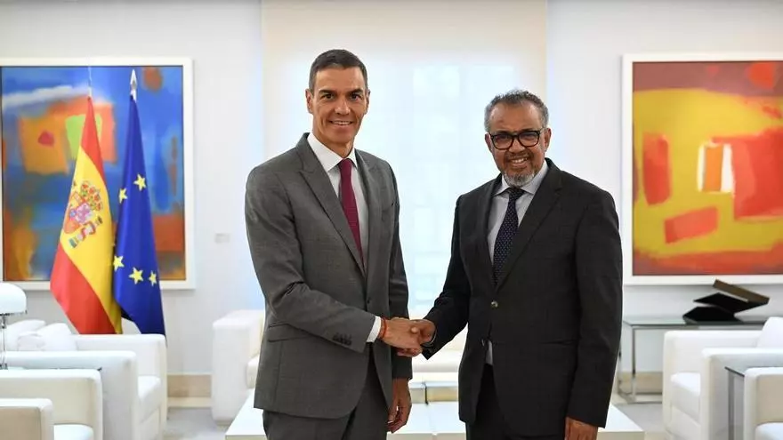DIRECTO | Comparecencia de Pedro Sánchez y el director general de la OMS, Tedros Adhanom
