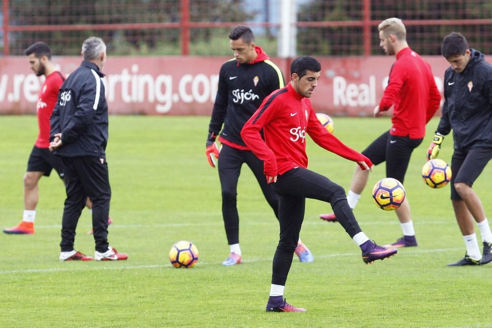 Entrenamiento del Sporting (sábado 5 de noviembre)