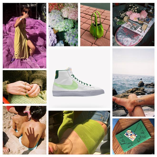 Moodboard de Alejandra del Corro para diseñar su zapatilla Nike Blazer