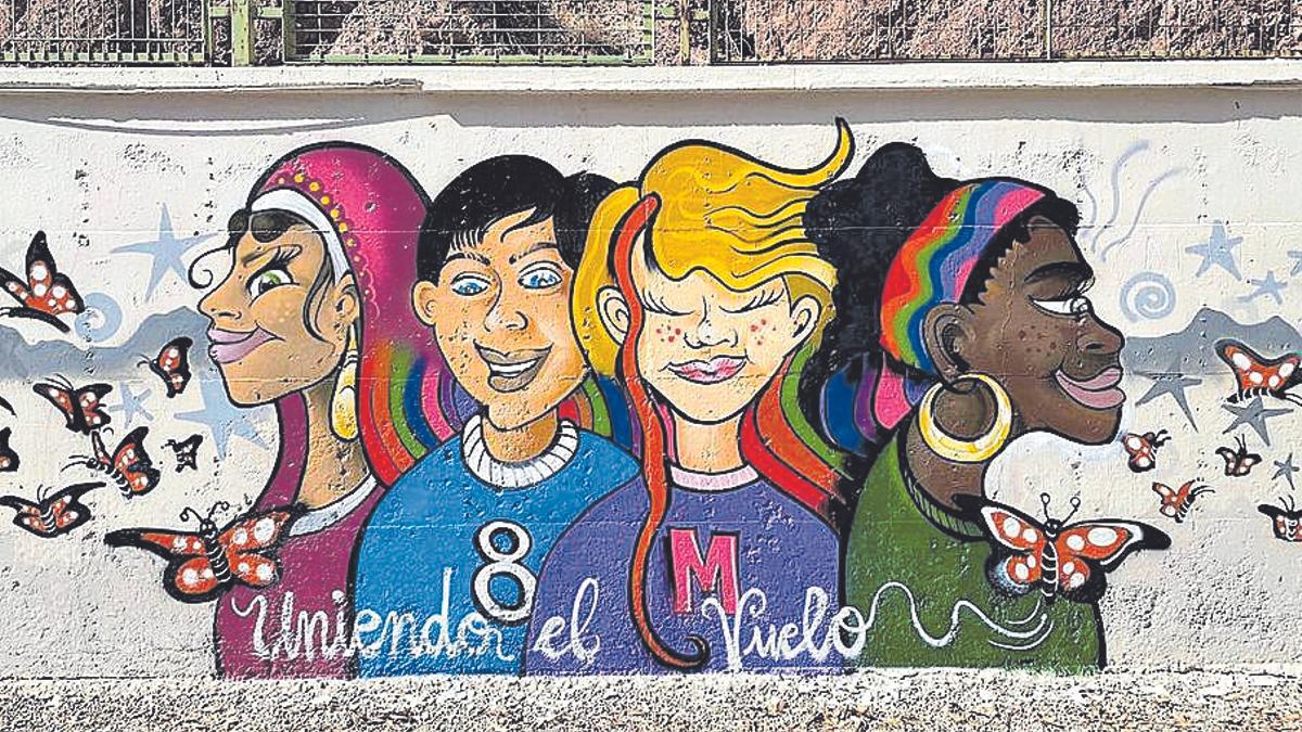 Mural por el 8M