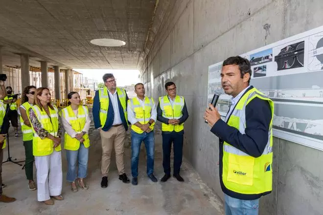 Obras del nuevo paso inferior de Playa Honda