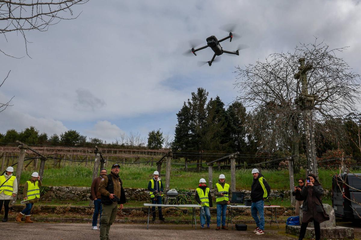La demostración realizada en Meis.