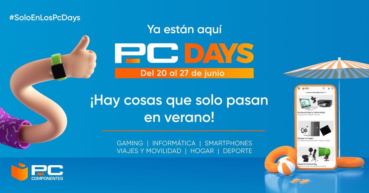 PcDays de PCComponentes, del 20 al 27 de junio