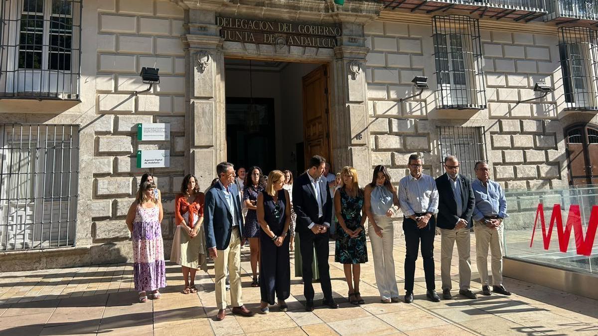 Minuto de silencio por caso de violencia de género en la subdelegación del Gobierno de Málaga
