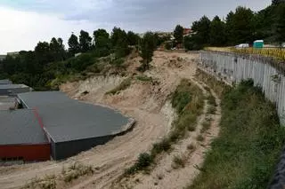 Imágenes de las obras del nuevo acceso al polígono Santiago Payá-Sant Benet