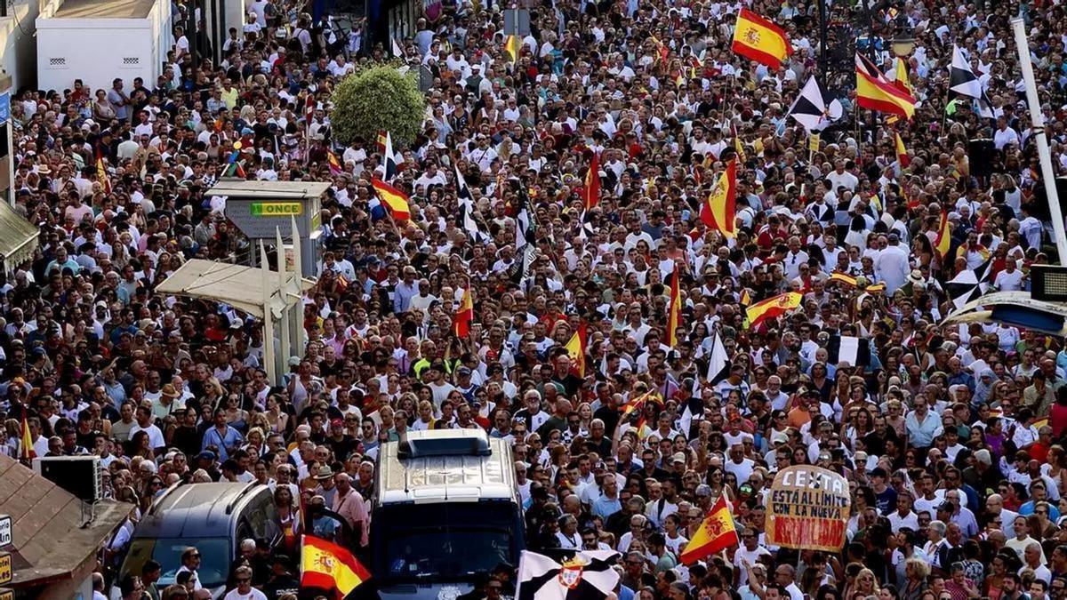 Manifestación en Ceuta por la situación migratoria