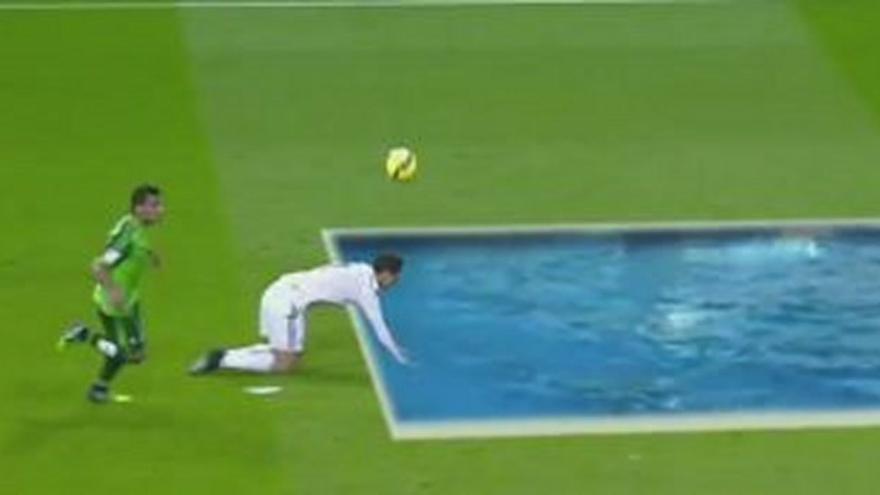 Montaje del piscinazo de Ronaldo