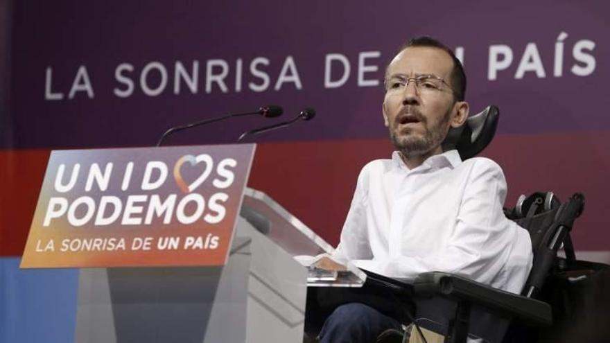 Echenique cree que un diálogo a tres con PSOE y C&#039;s son &quot;castillos en el aire&quot;