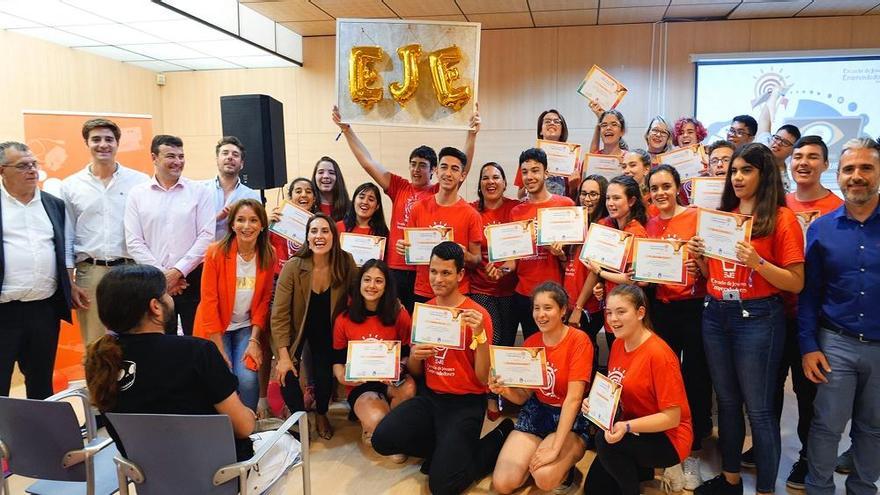 Cristóbal Garre, con los alumnos participantes.