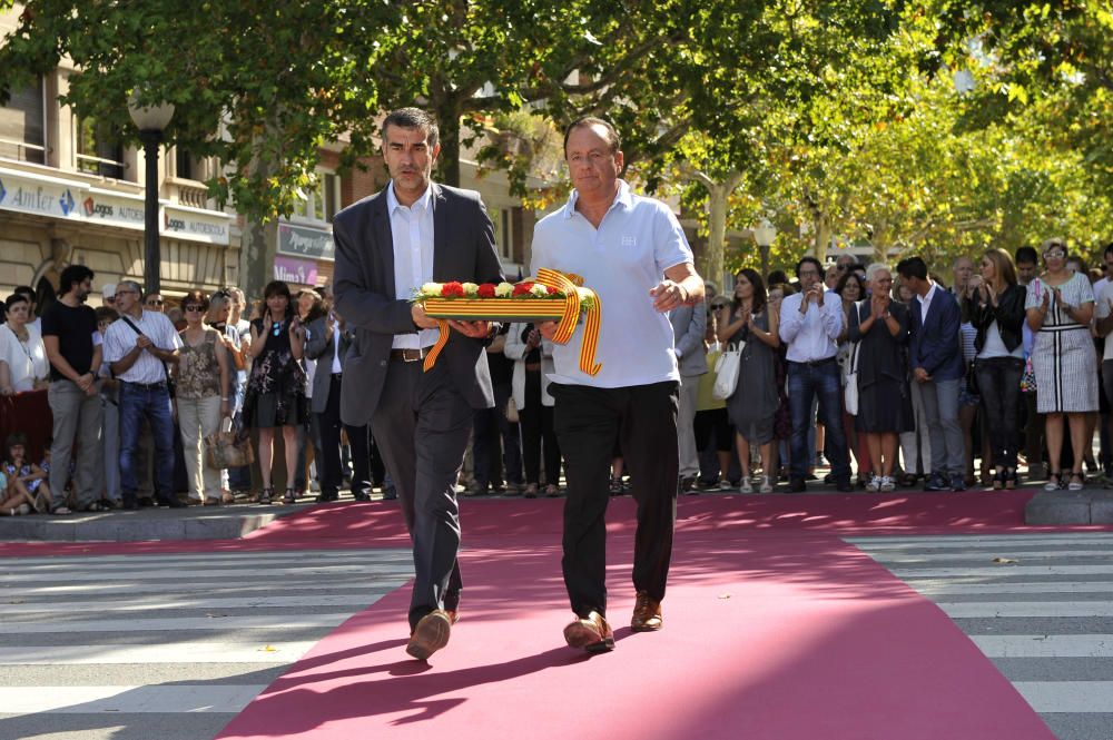 Les ofrenes de la Diada a Manresa