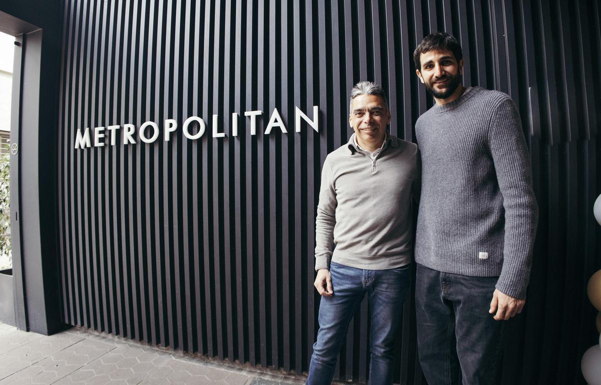 Ricky Rubio y Albert Soler, CEO de Metropolitan.
