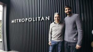 Ricky Rubio y Albert Soler, CEO de Metropolitan.
