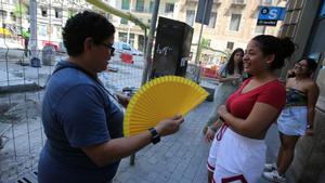 Barcelona: el calor no cesa