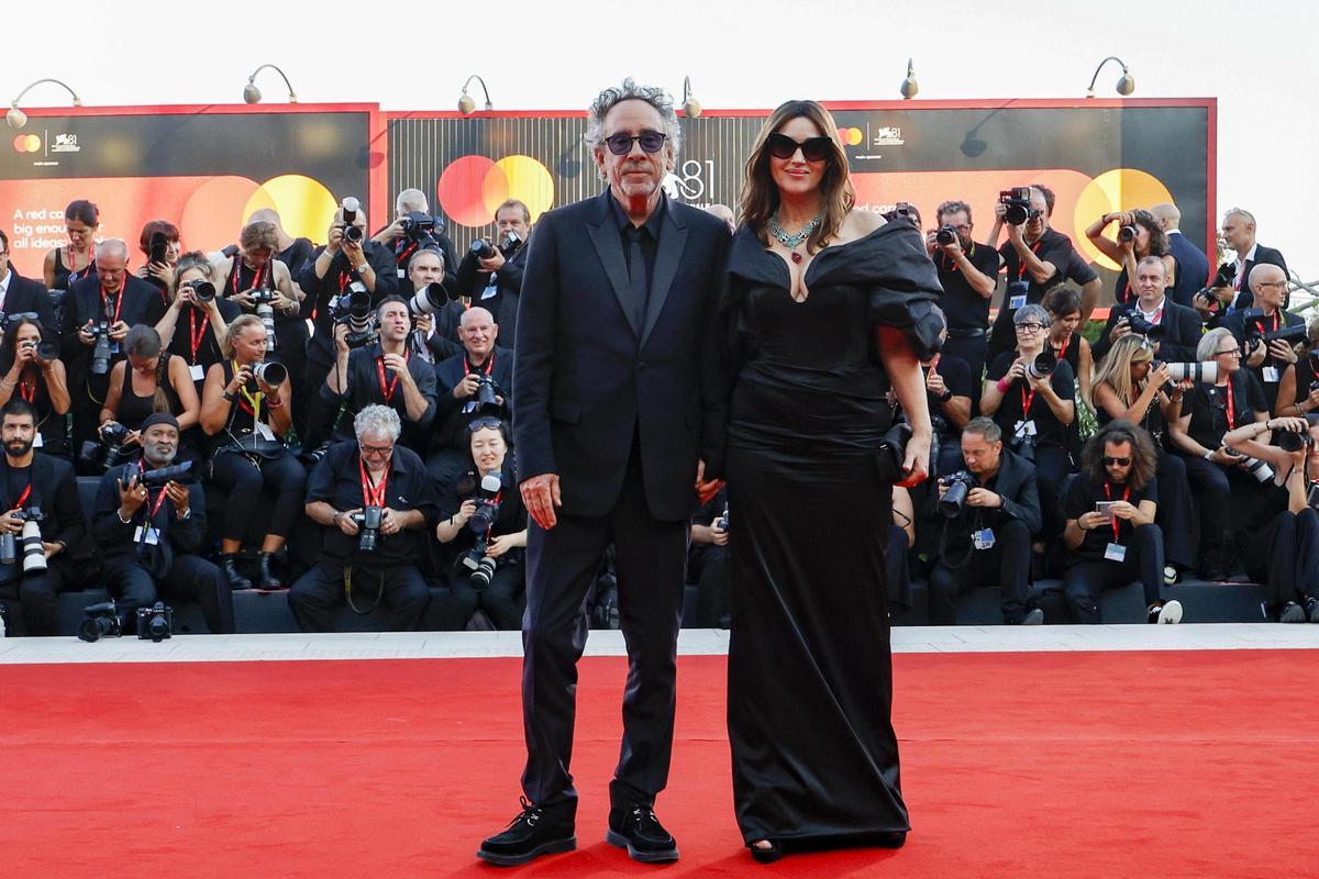 Tim Burton y Monica Bellucci