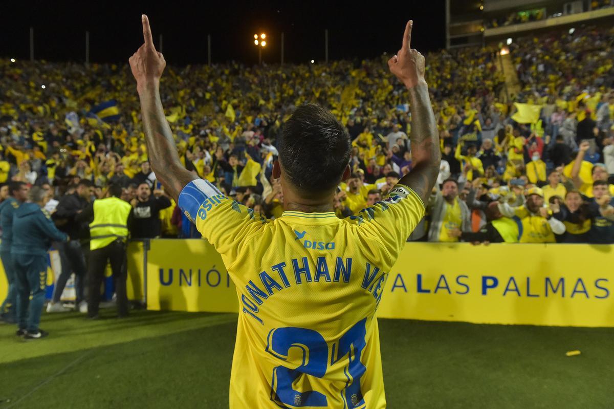 Una de las imágenes icónicas de Jonathan Viera en el Gran Canaria.