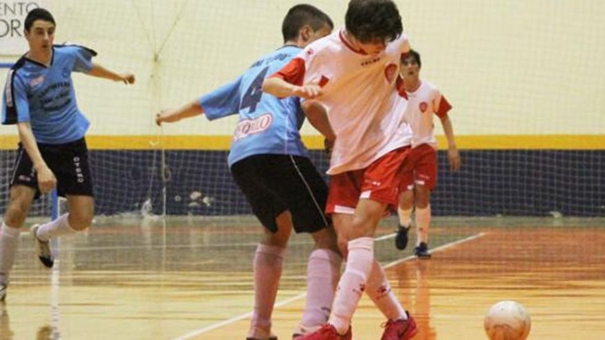 Adrián Castronuño, del FS Zamora, anotó cuatro dianas en el duelo ante el Tudela.