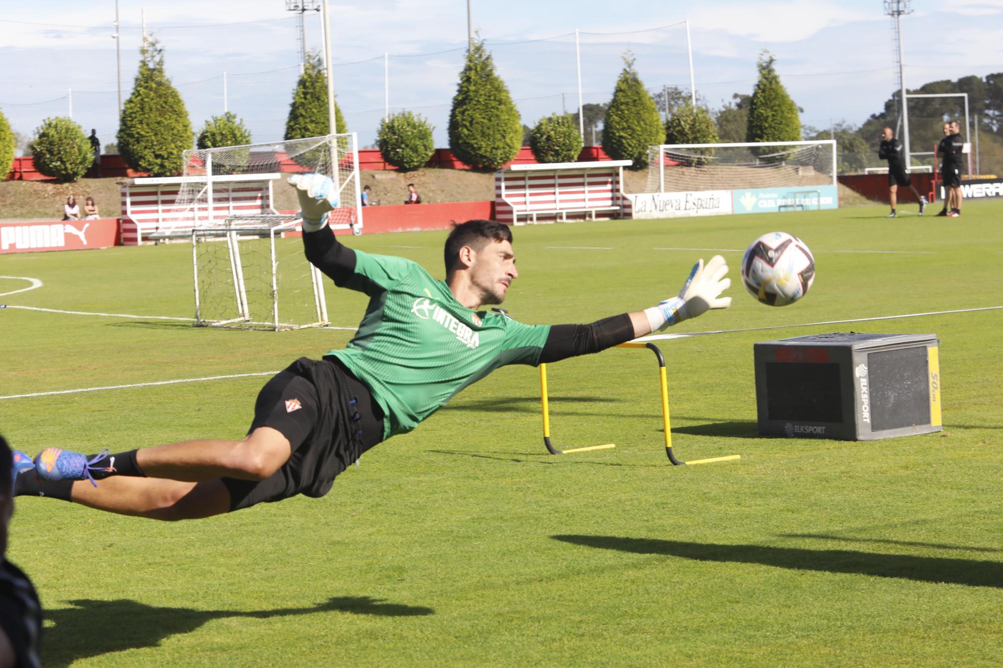 Entrenamiento del Sporting en Mareo