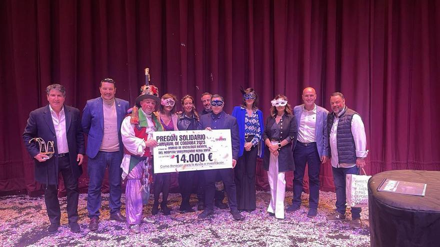 El Carnaval de Córdoba recauda 14.000 euros para la Unidad de Oncología Infantil del hospital Reina Sofía