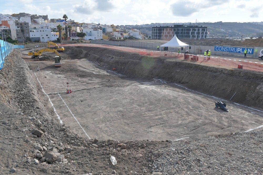 Construcción del último edificio del Área de Regeneración y Renovación Urbana (ARRU) de Tamaraceite