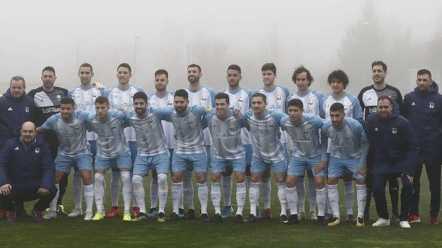 La selección gallega, en uno de sus últimos partidos. // FDV