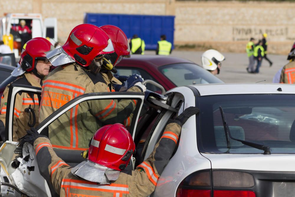 Simulacro de la Escuela de Enfermería de Castelló