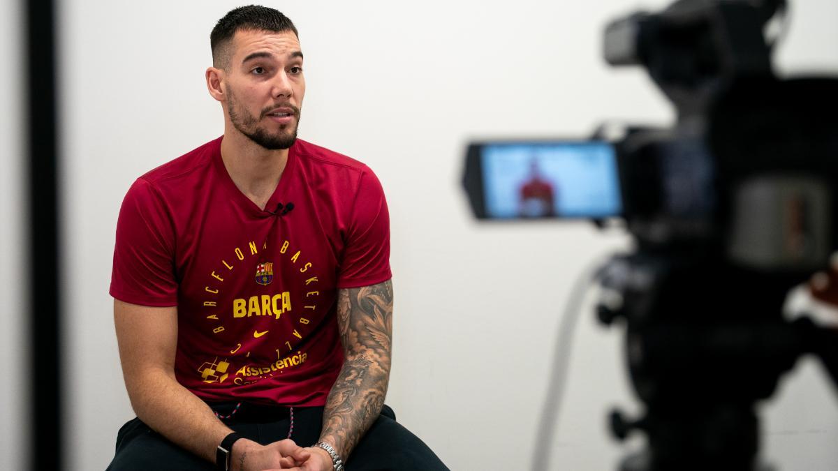 Willy Hernangómez, during the talk with SPORT