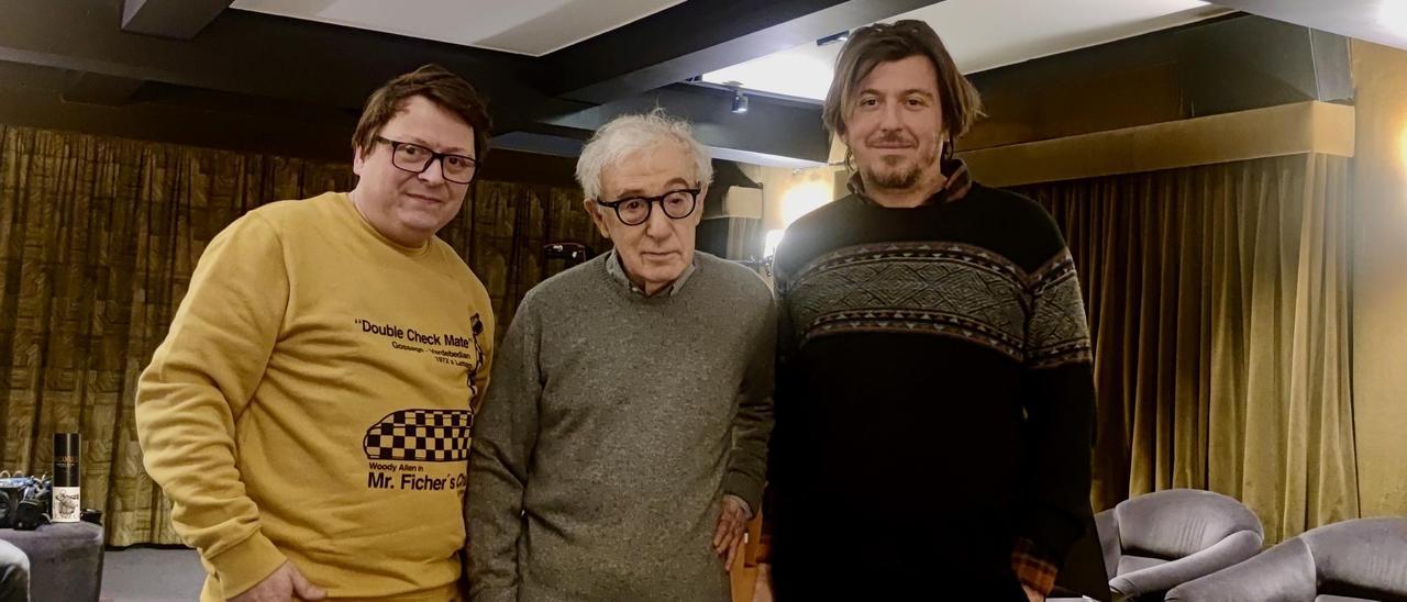 Xosé Zapata, Woody Allen y Lorenzo Deglïnnocenti