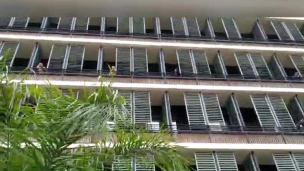 Pacientes con coronavirus alojados en el Hotel Cotton House de Barcelona