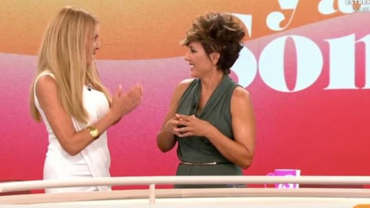 Ana Obregón con Sonsoles Ónega en su programa.