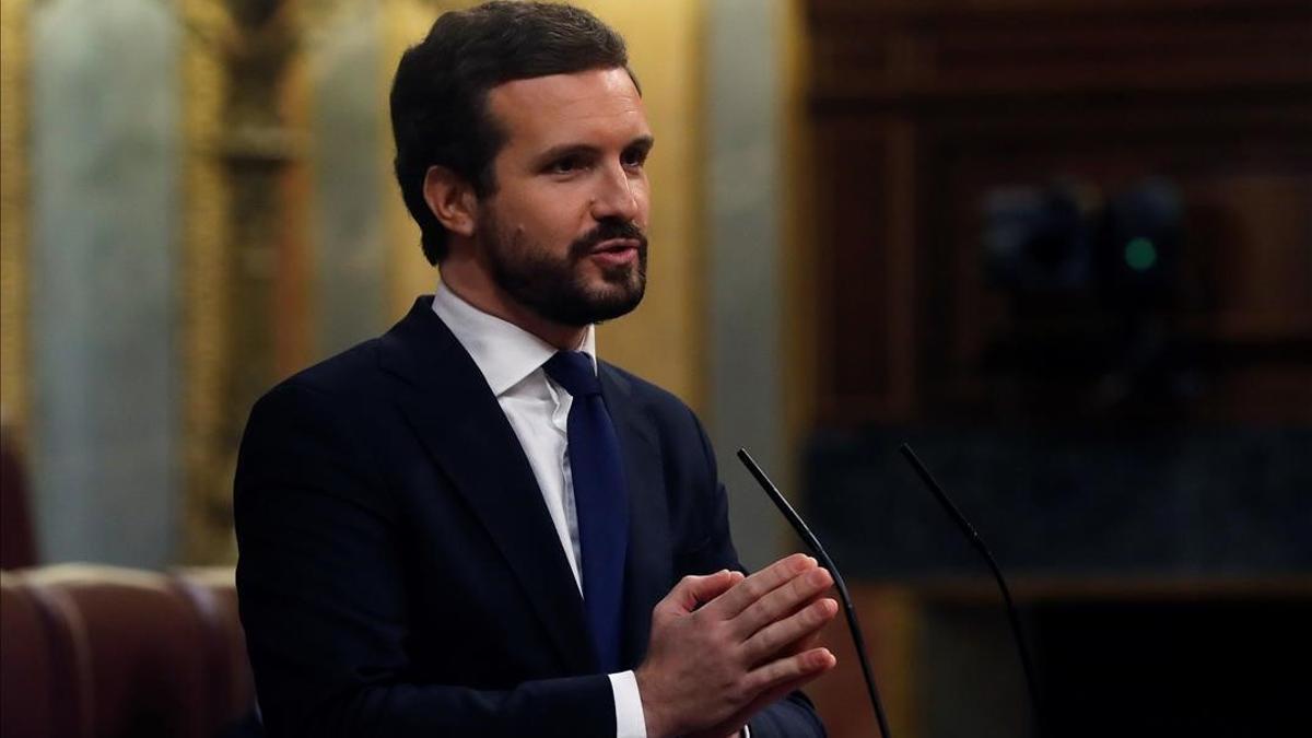 El líder del PP, Pablo Casado.