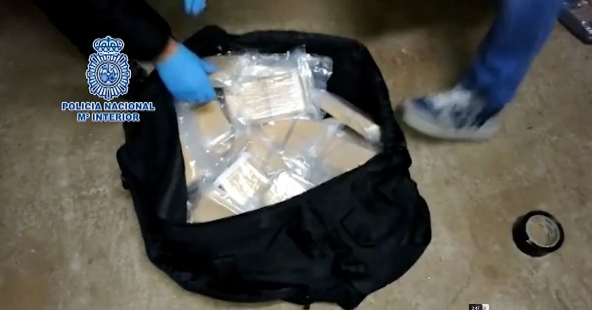 Imagen de un operativo contra el tráfico de heroína desarrollada en Madrid en 2018
