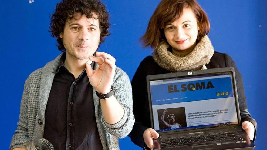 Rafael Posada y Silvia Cosío, ayer, en la presentación.