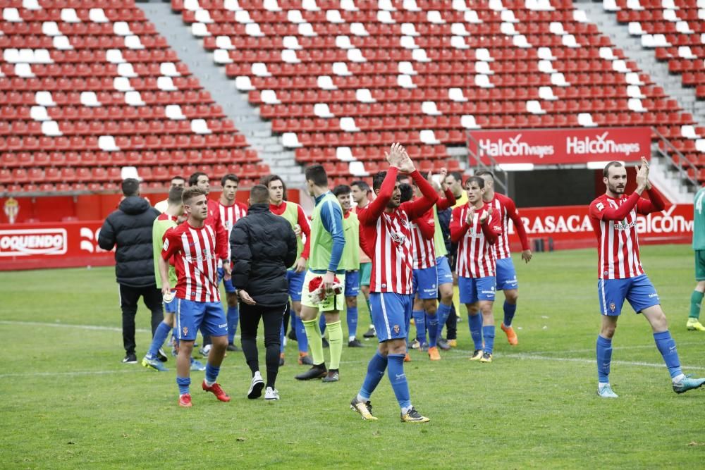 Sporting B-Arenas de Getxo, en El Molinón.