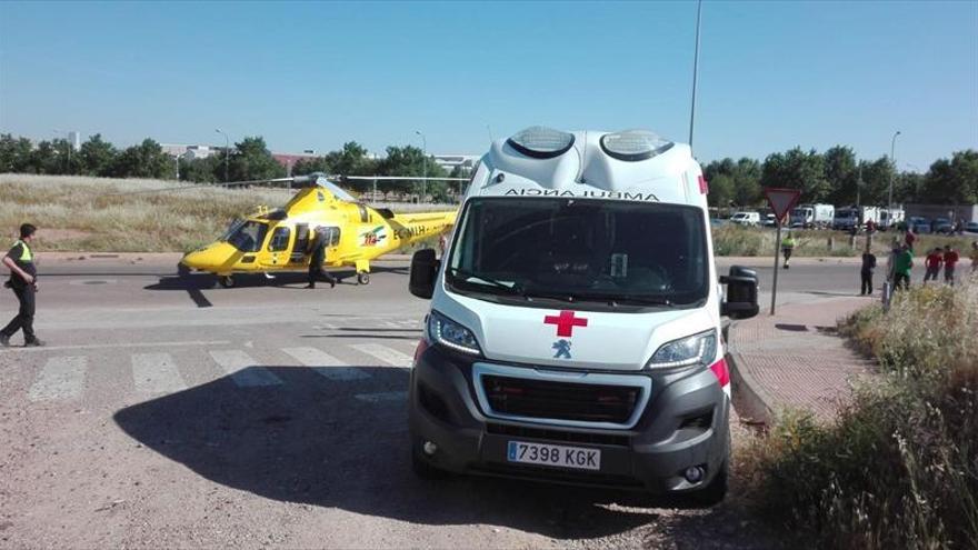 Un trabajador es evacuado en helicóptero tras sufrir importantes quemaduras