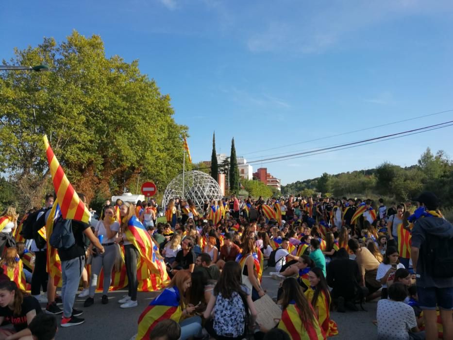 Centenars d'estudiants es manifesten a Figueres