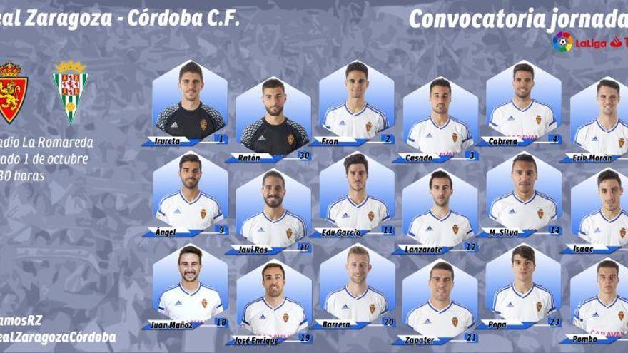 Popa, única novedad en la lista de convocados para el partido ante el Córdoba