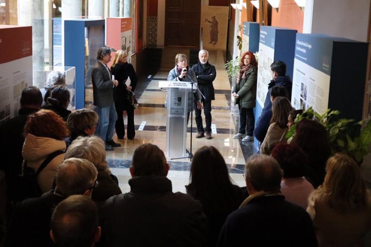 A finales de enero se inauguró una exposición que repasa los 40 años del servicio de archivos y bibliotecas de la DPZ.