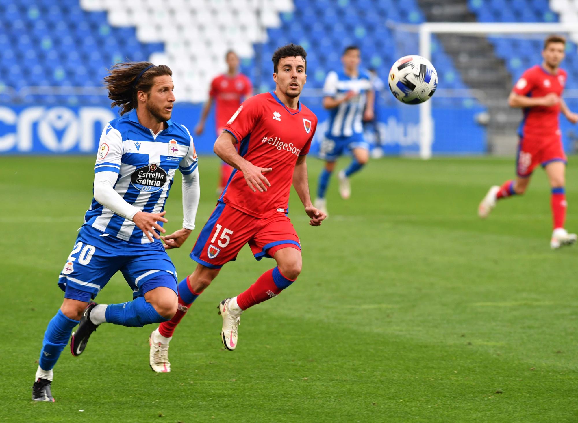 El Deportivo le gana 2-1 al Numancia