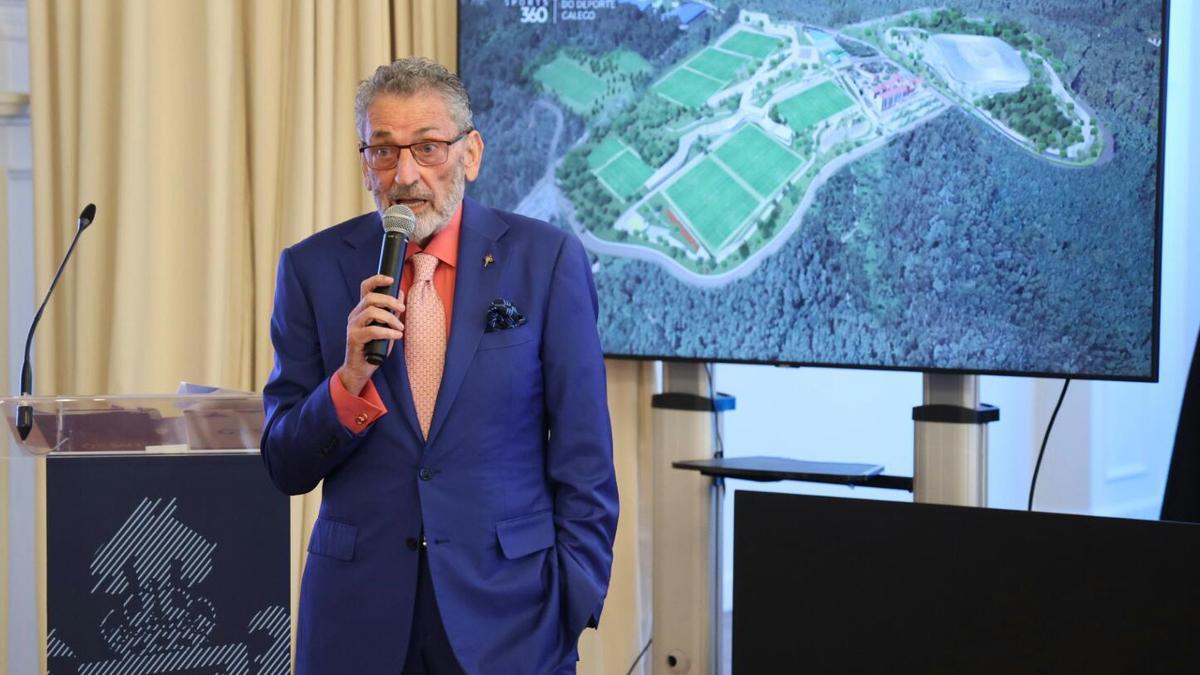 Mouriño, durante la presentación del proyecto