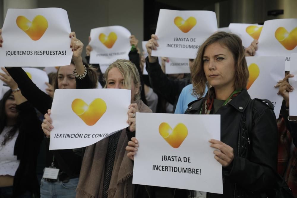 Protesta de los trabajadores de Thomas Cook