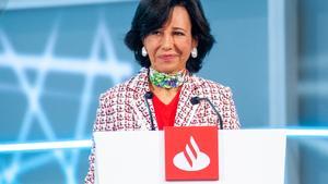 La presidenta del Banco Santander, Ana Botín, en la Junta General ordinaria de Accionistas